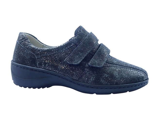 Waldlaufer Klittenbandschoen 607302 147 001 Grijs Bruin - Van Driel Schoenen