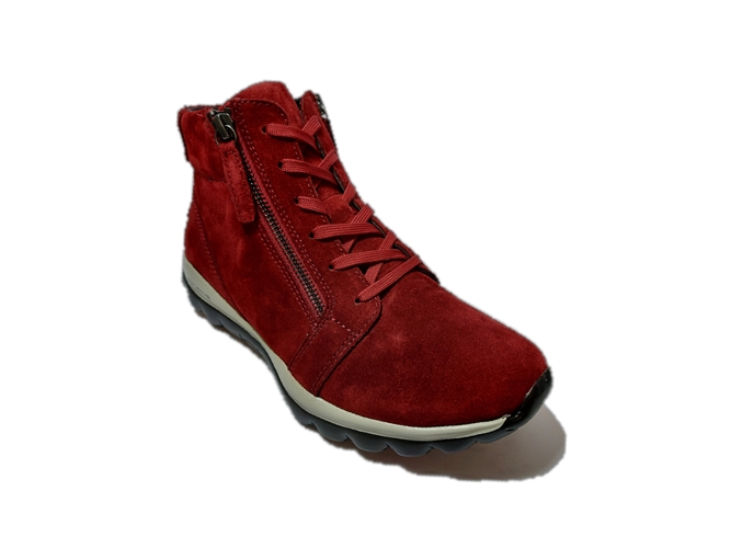 Gabor Rollingsoft Veterboots 76.868.38 Suède Rood - Van Driel Schoenen